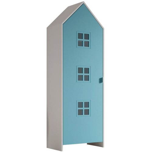 Vipack Bela/modra otroška garderobna omara iz masivnega bora 37x172 cm Casami Bruges – Cene