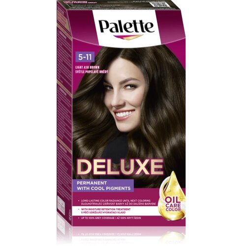 Schwarzkopf Deluxe farba za kosu 5.11 light ash brown Slike