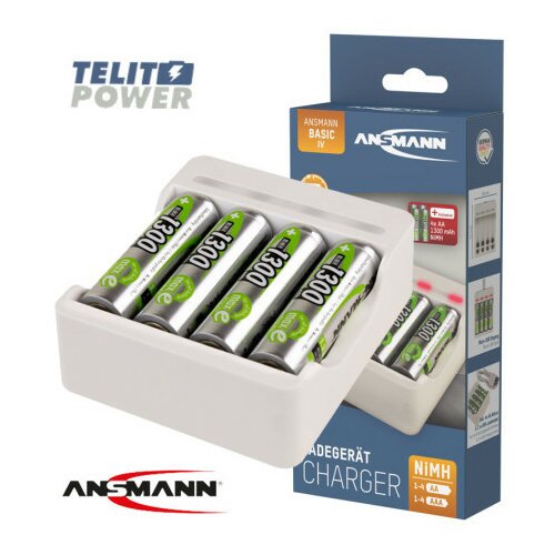 Ansmann nimh / nicd punjač baterija basic iv sa 4 punjive baterije AA/1300mAh ( 3331 ) Slike