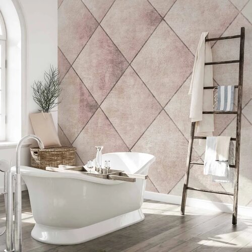  Foto tapeta - Perfect cuts - geometric symmetrical tiled pattern with pattern 500x350 Vodootporna Slike