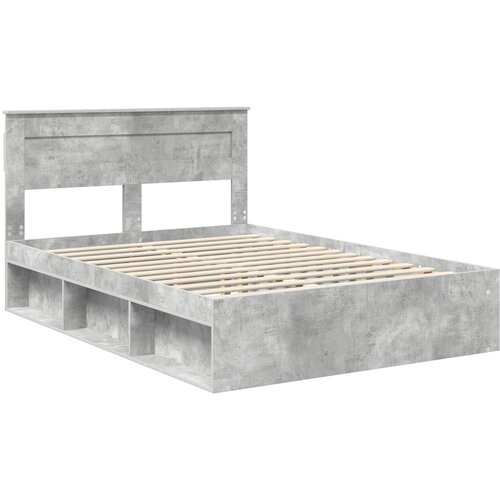  Krevetna konstrukcija Jednobojno Betonska siva 150 x 200 cm Slike