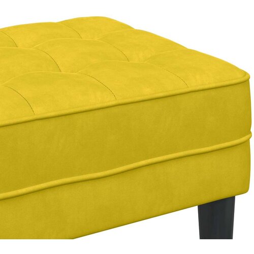 Klupa s jastukom Žuta 113 x 57 x 39 cm Bar&amp;scaron;un Slike