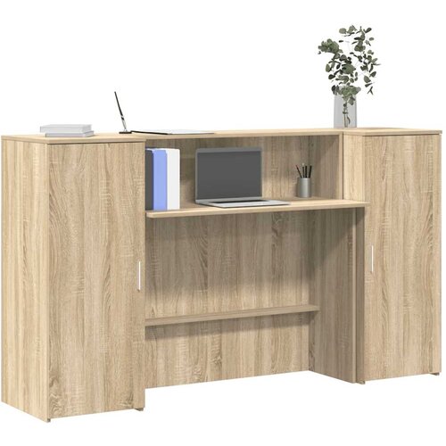 VidaXL Recepcijski stol 180x50x103,5 cm od konstruiranog drva Slike