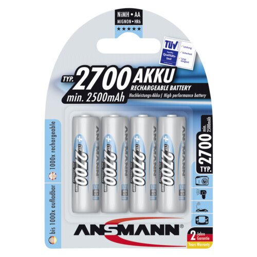 Ansmann 1x4 rech. battery 2700 Mignon AA 2500 mAh Cijene