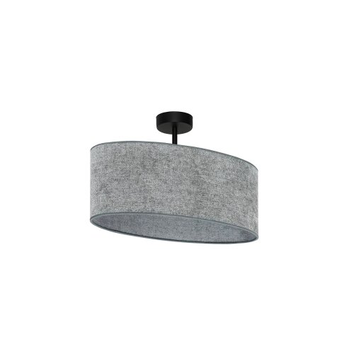  Duolla - Plafonski luster OVAL 1xE27/15W/230V siva Slike