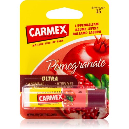 Carmex Pomegranate vlažilni balzam za ustnice v paličici SPF 15 4.25 g Cene