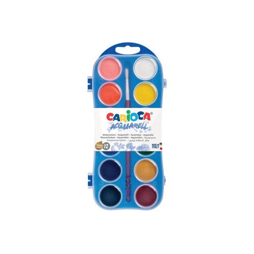 Carioca Set akvarelnih boja s 12 boja 30mm - Cene
