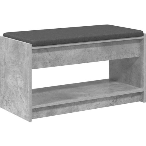  Klupa za hodnik s jastukom Betonsko Siva 83 x 38 x 45 cm - Betonsko siva 83 cm Slike