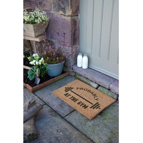 Artsy Doormats Predpražnik iz kokosovih vlaken 40x60 cm Probably At The Gym &amp;ndash; Slike