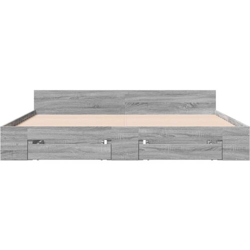 vidaXL Okvir za krevet s ladicama boja hrasta 180x200 cm Cene