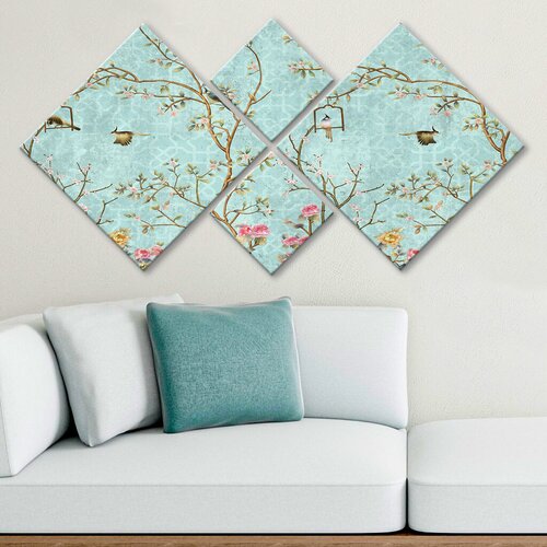 Wallity slika 4MDF1177630450, 60x115 cm, 4 dela Cene