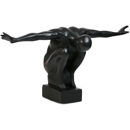  Stona dekoracija 19,5x16x38,5 cm smola/crna Slike
