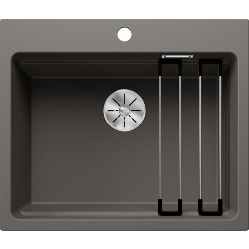 Blanco sudoper ETAGON 6 InFino SILGRANIT pribor inox nosači, bez dalj. upr. - VULKAN SIVA Slike