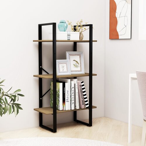 VidaXL Regal rjav 60x30x105 cm trdna borovina Slike