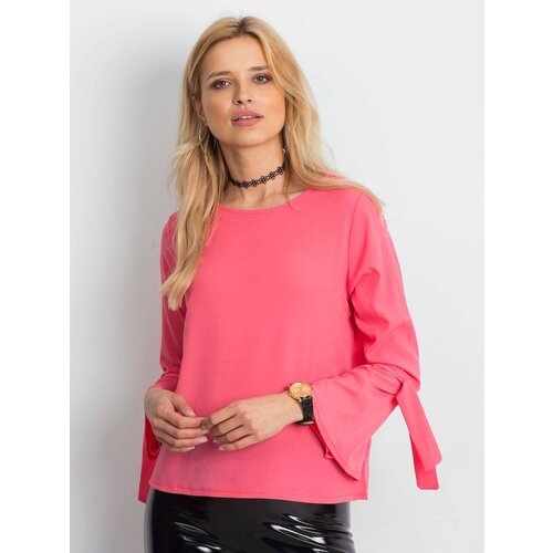 Yups Blouse with flared tied sleeves coral Slike