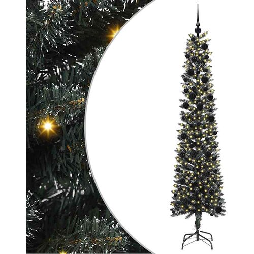VidaXL Umjetno božićno drvce s stalakom Zelena 58 x 58 x 240 cm Slike