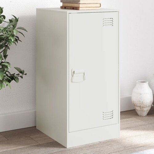  The Living Store Komoda bela 34,5x39x73 cm jeklo - Komoda, (21495637) Cene