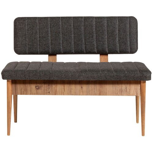 Woody Fashion Trpezarijska klupa Vina Bank 110x85x40cm Bež-Antracit Cene