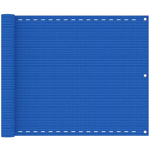 vidaXL Balkonsko platno modro 75x500 cm HDPE