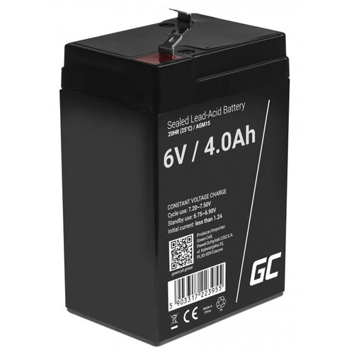 Green cell AGM baterija 6V 4Ah Slike