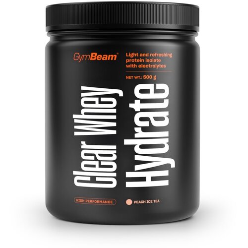 GymBeam Clear Whey Hydrate 500 g ledeni čaj breskva Slike
