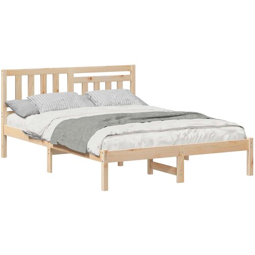 vidaXL Konstrukcija postelje Rjava 120 x 200 cm Masivno borovo les, (5000126993) Cene