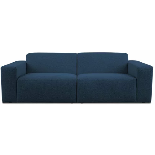 Scandic Tamno plava sofa od bouclé tkanine 228 cm Roxy –