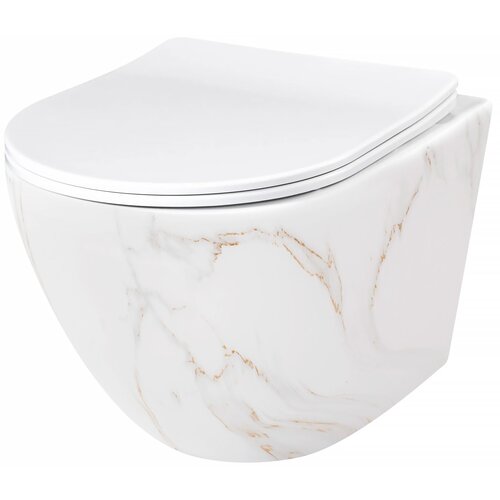 Rea Carlos Flat Rimless Aiax Shiny viseća WC školjka Cijene