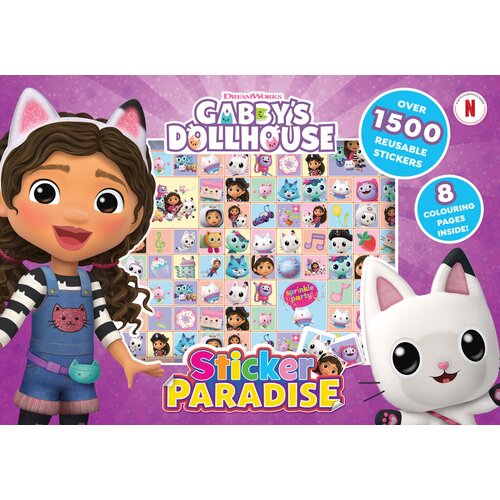 Gabby&amp;#039;s Dollhouse Slikovnica Gabby Dollhous sticker paradise Slike