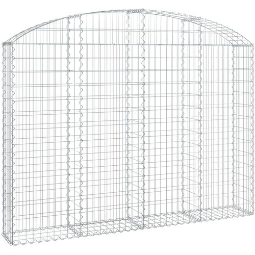 Gabionska ko&scaron;ara s lukom 200x30x140/160 cm pocinčano željezo Cijene