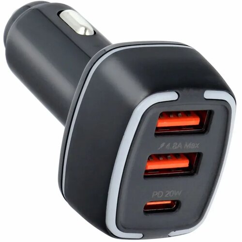 Pavareal auto punjač  PA-CC65 type c PD20W + 2xUSB 4.8A crni Cene