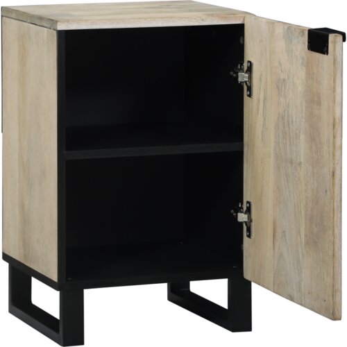 VidaXL Kupaonski ormar s policom s pohranom s vratima Smeđa, Crna 38 x 33.5 x 58 cm Slike