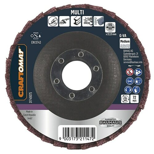 CRAFTOMAT Brusna ploča za metal i drvo G-VA Medium (Promjer rezne ploče: 115 mm) Cijene