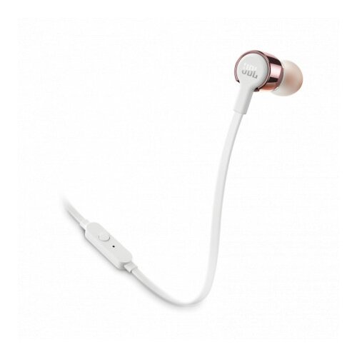 Jbl T210 rose gold in-ear slušalice, mikrofon, 3.5mm, roze-zlatna Cene