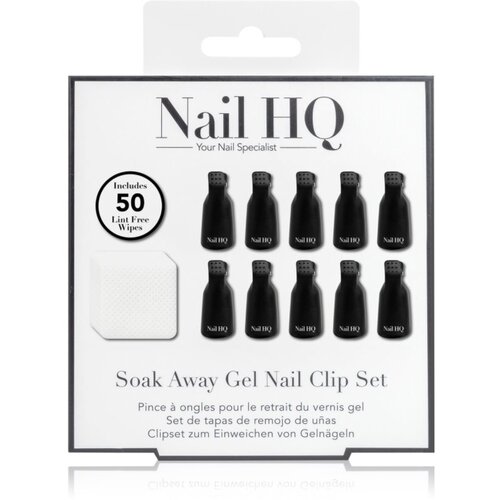 Nail HQ Soak Away Gel Nail Clip Set set za odstranjevanje gel in akril nohtov Slike