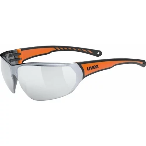 Uvex Sportstyle 204 Black/Orange/Silver Mirrored