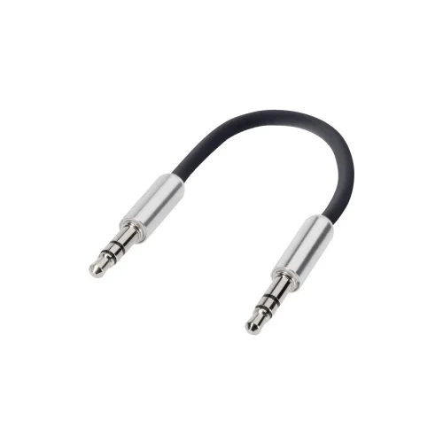 SpeaKa Professional JACK audio priključni kabel [1x JACK utikač 3.5 mm - 1x JACK utikač 3.5 mm] 0.10 m crn SuperSoft