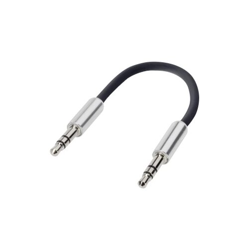SpeaKa Professional JACK audio priključni kabel [1x JACK utikač 3.5 mm - 1x JACK utikač 3.5 mm] 0.10 m crn SuperSoft Slike