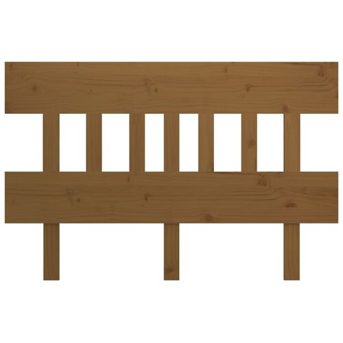  Uzglavlje za krevet boja meda 203,5x3x81 cm masivna borovina Slike