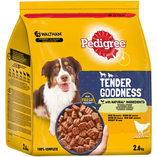 Pedigree Tender Goodness s perutnino - Varčno pakiranje: 3 x 2,6 kg
