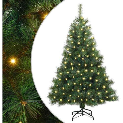 VidaXL Umjetno božićno drvce s stalakom Zelena 150 cm PE i PVC Slike