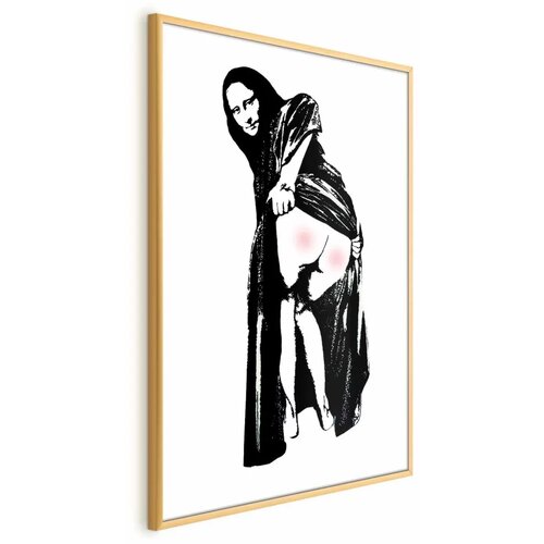 Plakat - Painful Sitting 60x90 Zlatni okvir Cene
