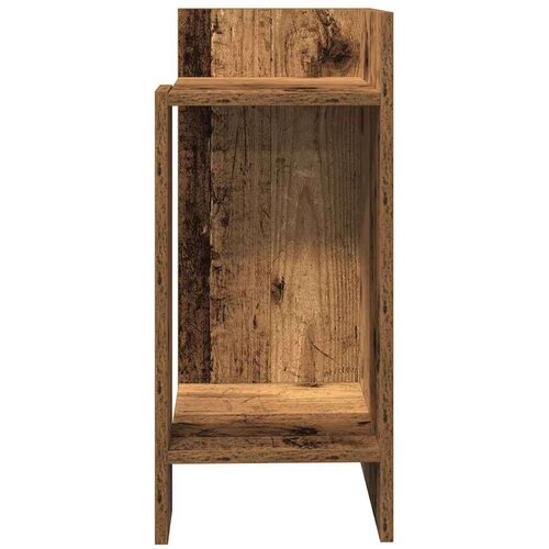 vidaXL Pomoćni stolići 2 kom s policom boja staro drvo 25,5x27x60 cm Cijene