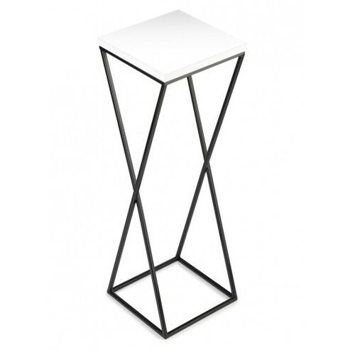  Stalak za cveće LOFT 70x24 cm crna/bela Slike