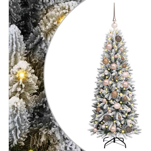 Umjetno božićno drvce Bijelo 120 cm PVC i Plastika i Čelik i PE Slike