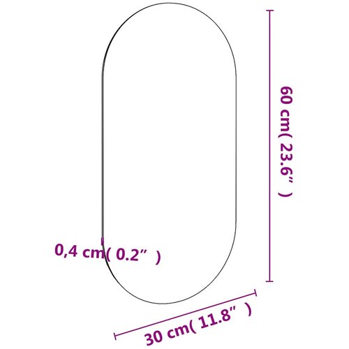  Ogledalo 60 x 30 cm stakleno Slike