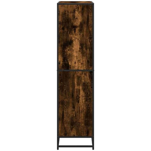 VidaXL Polica za knjige dimljeni hrast 80,5x35x139cm konstruirano drvo Slike