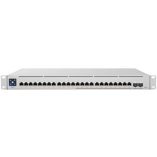 Ubiquiti Enterprise 24 PoE; (12) 2.5 GbE, (12) GbE; all PoE+ ports; (2) 10G SFP+ ports; 400W total PoE availability; DC power backup-ready; Layer 3 switching. Cijene