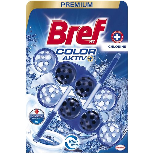 Bref WC osveživač Power Aktiv blue Chlorine, 2x50g Slike