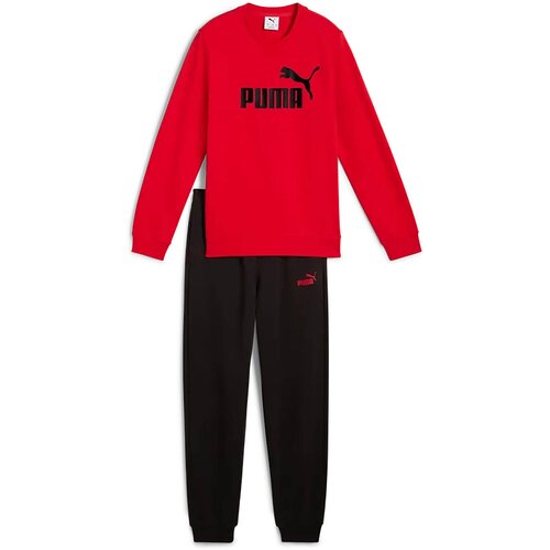 Puma Trenirka komplet Ess Logo Crew Sweat Suit Tr Rdeča Cene